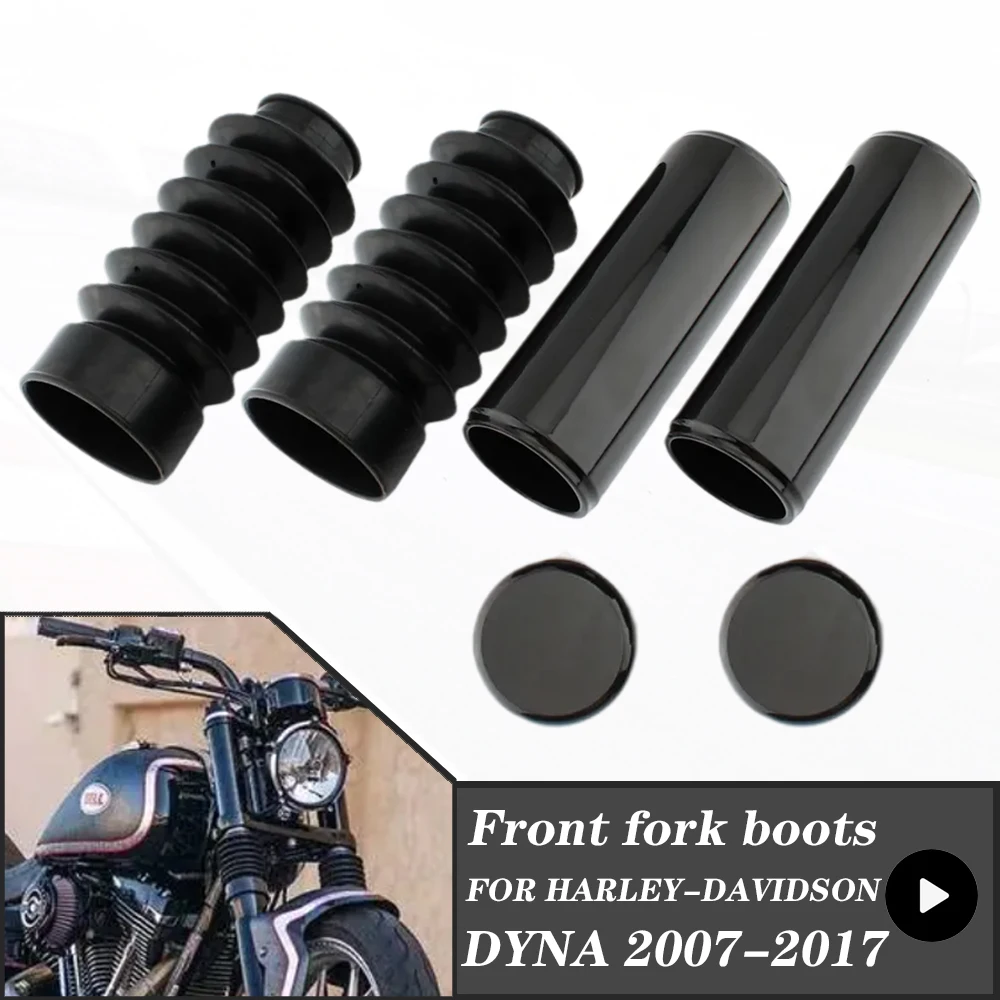 

FOR HARLEY DAVIDSON DYNA 2007-2017 Front Fork Boot Gaiters Cover Motorcycle FXDB FXDC FXD FXDL FXDF FXDS-CON FXDWG FXDX