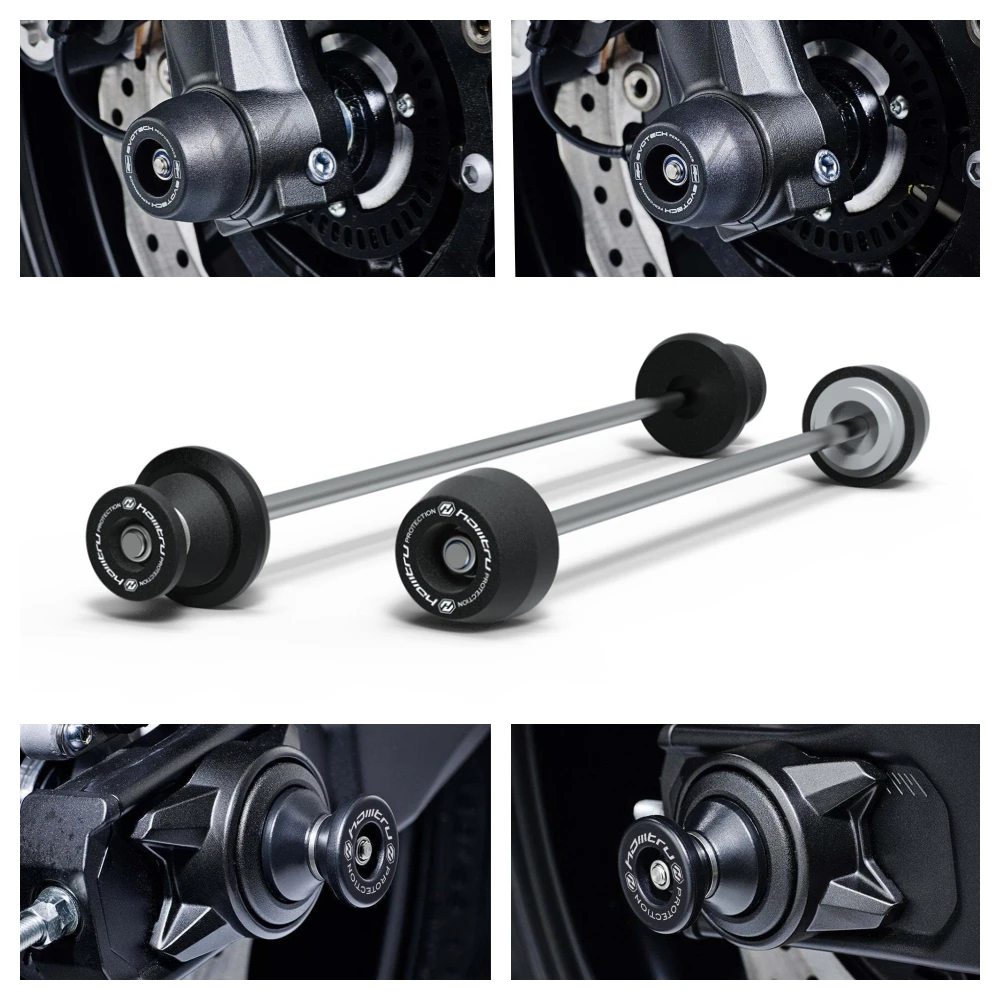 

For Yamaha FZ-07 MT-07 XSR700 2013-2023 Front Rear wheel Spindle Crash Protection