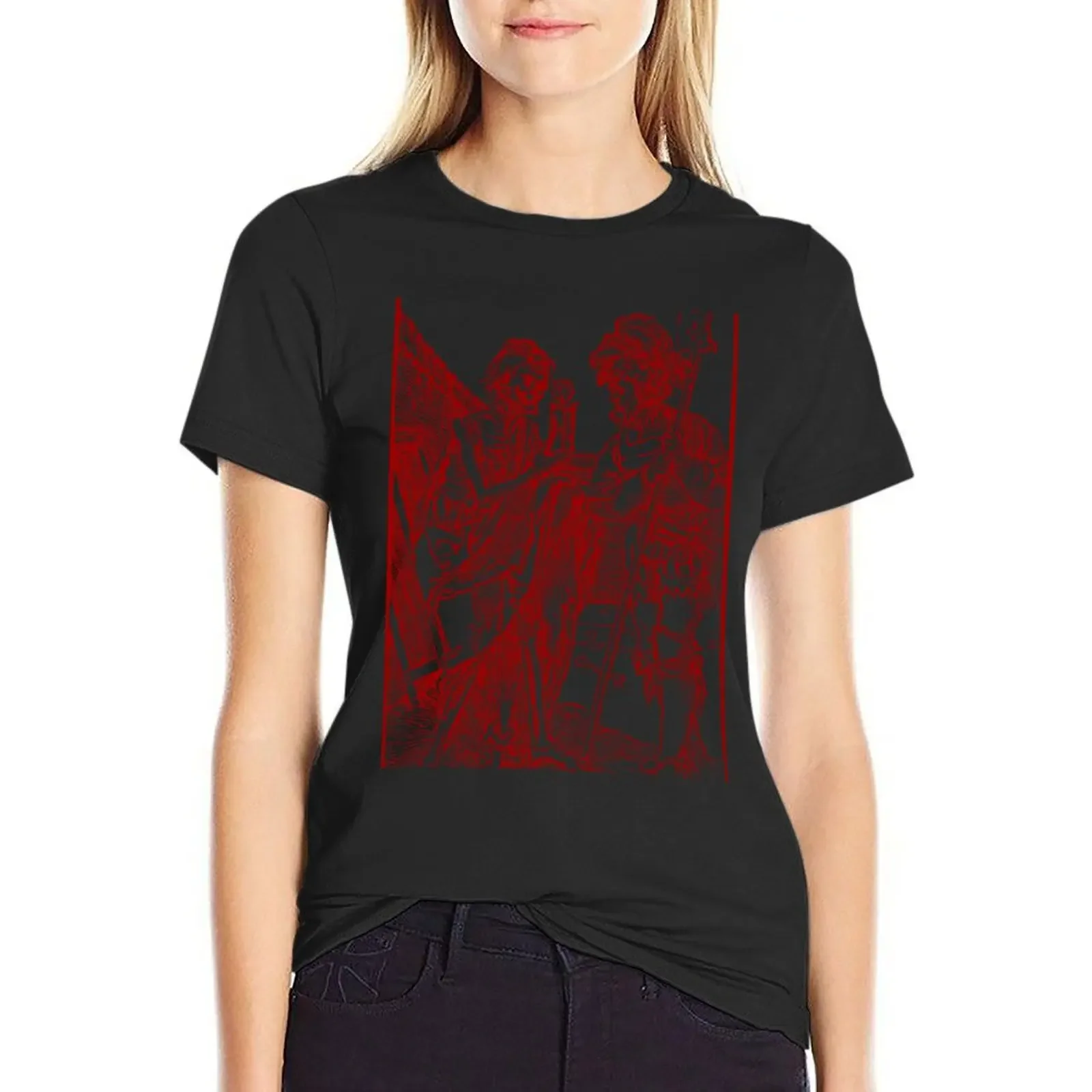 

death and knight* T-Shirt heavyweights quick-drying korean fashion customs design your own Women clothing