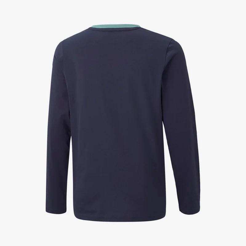 سترة رياضية بقلنسوة رياضية أصلية جديدة للأطفال من Puma برقبة دائرية 848076-06