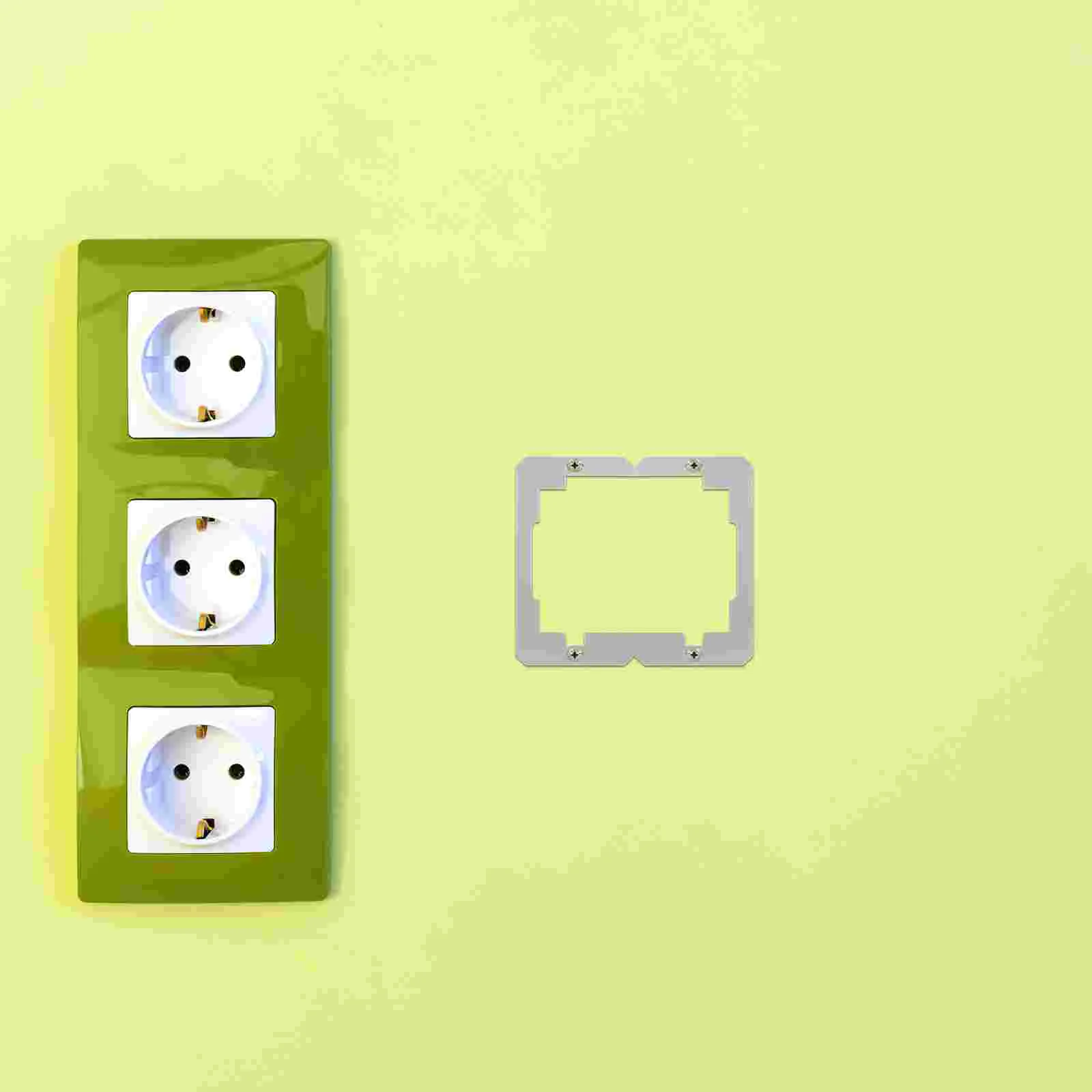 10 Pcs Wall Panel Spacers Plates for Electrical Outlets Power Switch Bracket Box No Screws