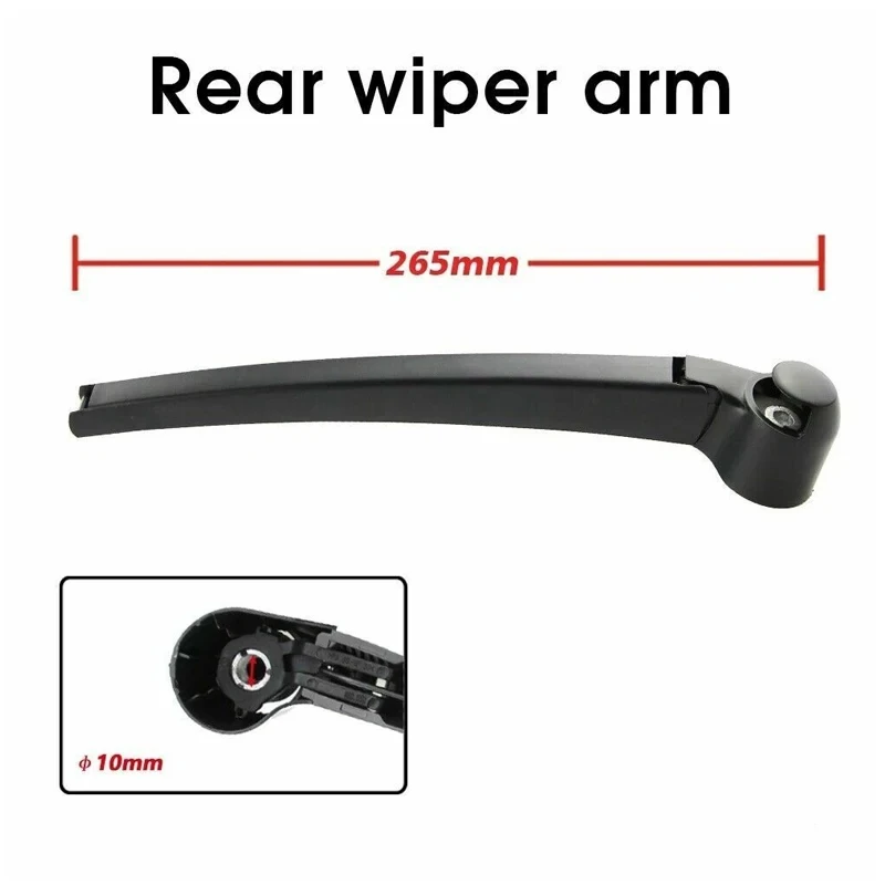 Car Rear Windscreen Wipers Arm Blade FOR VW Golf Mk5 Hatchback 10/2003-6/2009 Rear Wiper Arm & Blade 13 Inch