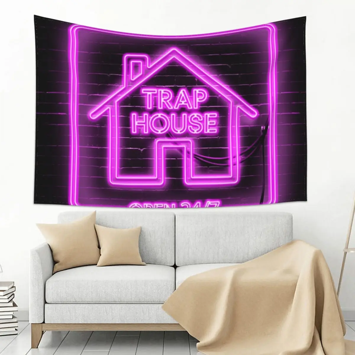 

Trap House Tapestry Wall Decoration Items Decoration For Bedroom Aesthetic Room Decor Korean Room Decor Tapestry