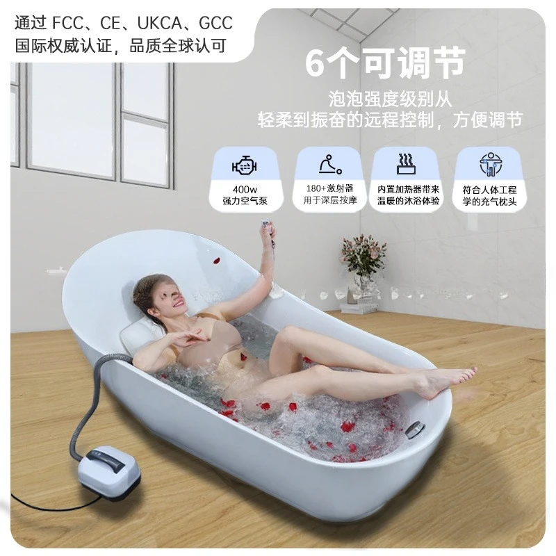 

Electric Bubble Spa Machine Surfing Bubble Massage Wireless Remote Control Home Bath Bathing Wave Spa Bath Mat