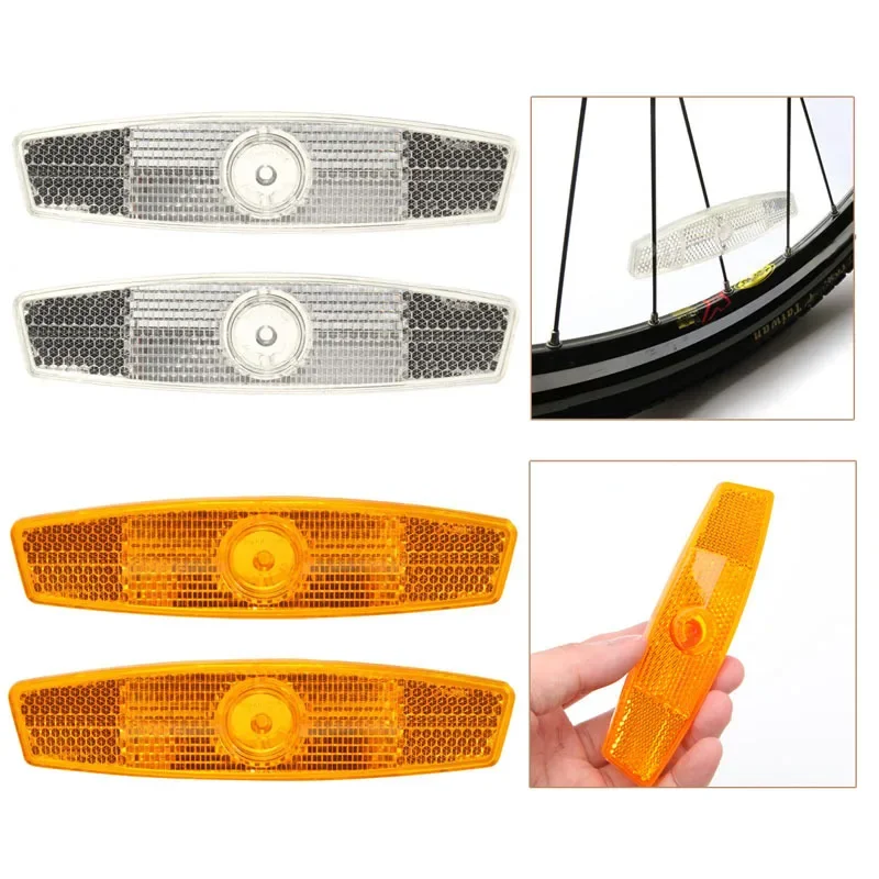 1Pc Road Bike Warning Spoke Safety Reflector Light MTB Bicycle Wheel Rim Reflective Clip Reflector Light Cycling Accessories