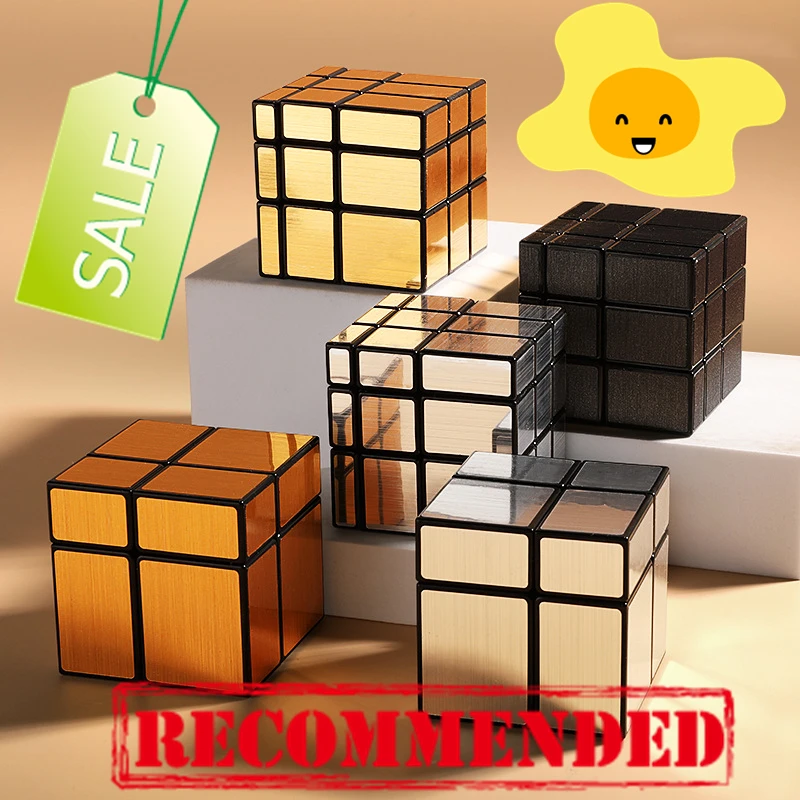 مرآة مكعب ماجيك سرعة مكعب الفضة الذهب ملصقات المهنية لغز مكعبات لعب للأطفال كتل مرآة 3x3 2x2 مكعب الهدايا #1