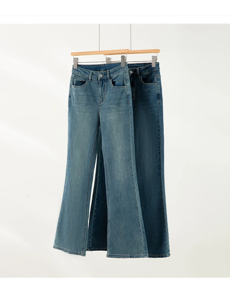 

Retro High Waist Slimming Micro Flared Denim Jeans Elastic Women's Pants Spring Summer New Arrival Vintage Sle Cotton Stretch