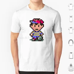 Ness Sprite T Shirt Big Size 100% Cotton Earthbound Ness Mother Snes Mother 2 Lucas Mother 3 Retro Super Smash Bros Game Rpg