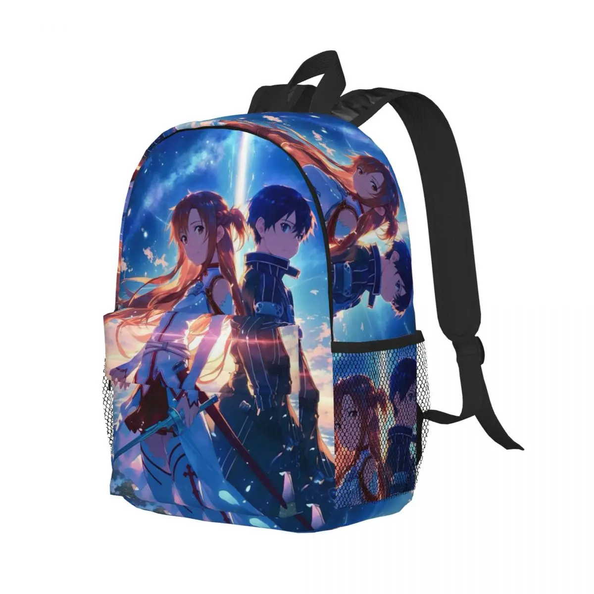 

Cartoon Popular Sword Art Anime Backpack Student Boys Girls BookBag Children School Bag Laptop Shoulder Bags for Men Women