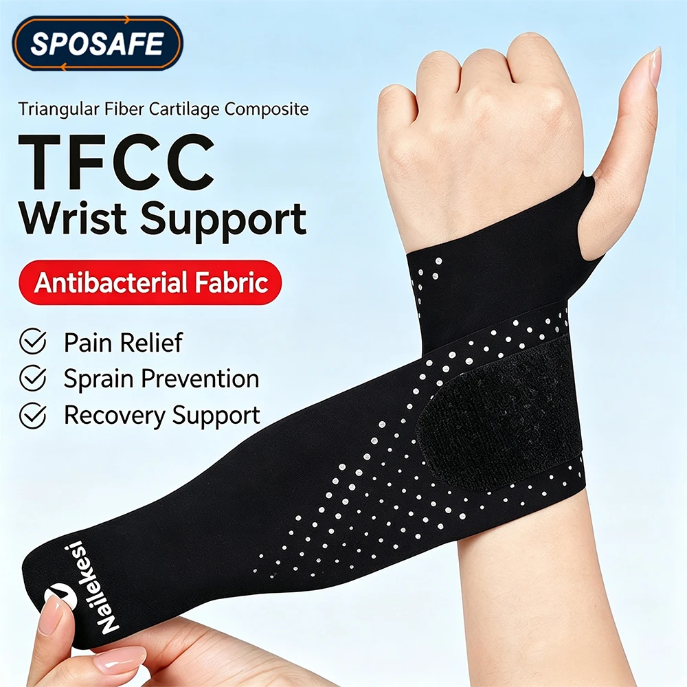 1/2Pcs Ultra-Thin Wrist Compression Brace Carpal Tunnel Wraps for TFCC Tear, Sprain, Tendonitis, Typing, Sleeping Support,Sports