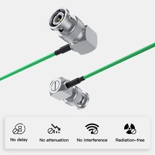 Imagen 2 del producto Cable de vídeo supersuave HD-SDI, 75 Ohm, Accsoon Toprig BNC a BNC, codo de ángulo recto para CineView SE Seemo Pro, suministros para cámaras de vídeo