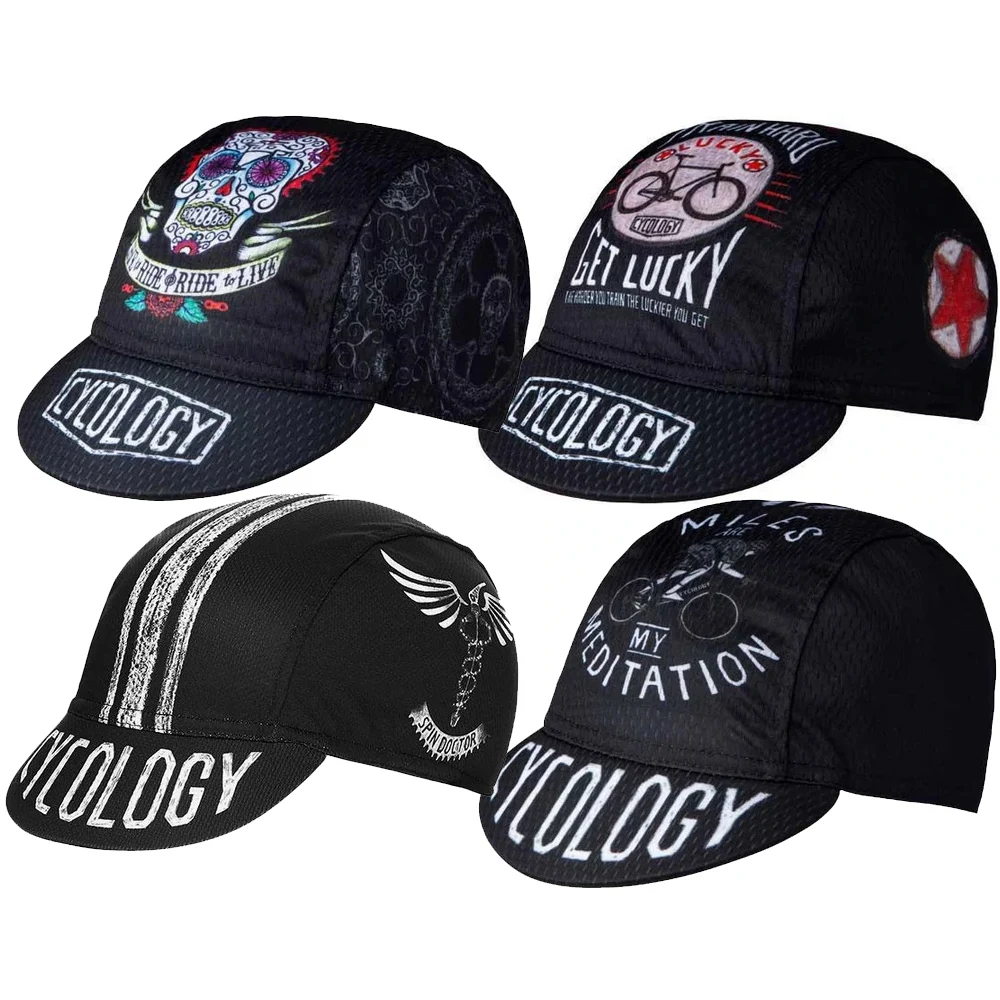 4 Types New Classical Cycling Caps Skull Black OSCROLLING Gorra Ciclismo Unisex