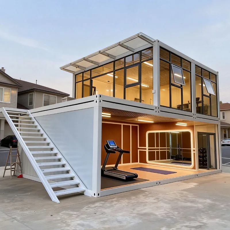 Portable Tiny Container Home 20ft Foldable Prefab House Mobile Office Living Modular Expandable