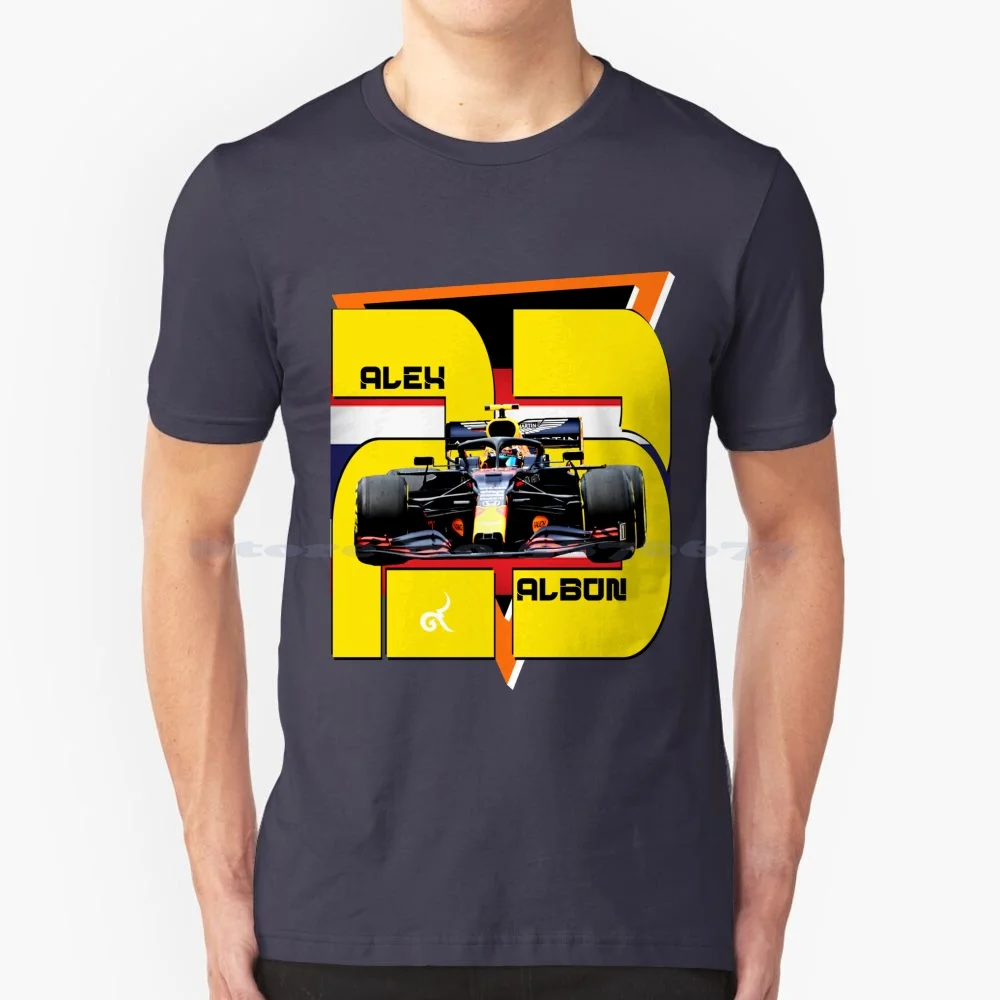 Superstar Alex Albon Alexander #23 Albono Moto Racer Fan Art Gift T Shirt 100% Cotton Tee Alex Albon 2019 2020 Motosport