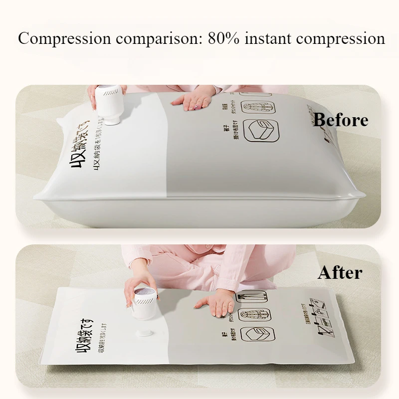 

Compression Bag Vacuum Compression Quilt Clothes Vacuum Special Storage Bag Extra Thick Extra Large Space Saving New