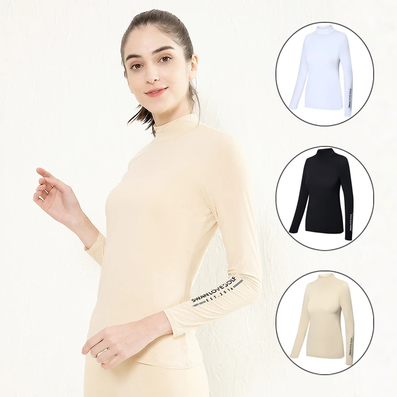 Love Golf Women Long Sleeve T-Shirt UV Sun Protection Golf Shirt for Sport Ladies Ice silk Cooling Hiking Workout Outdoor Tops