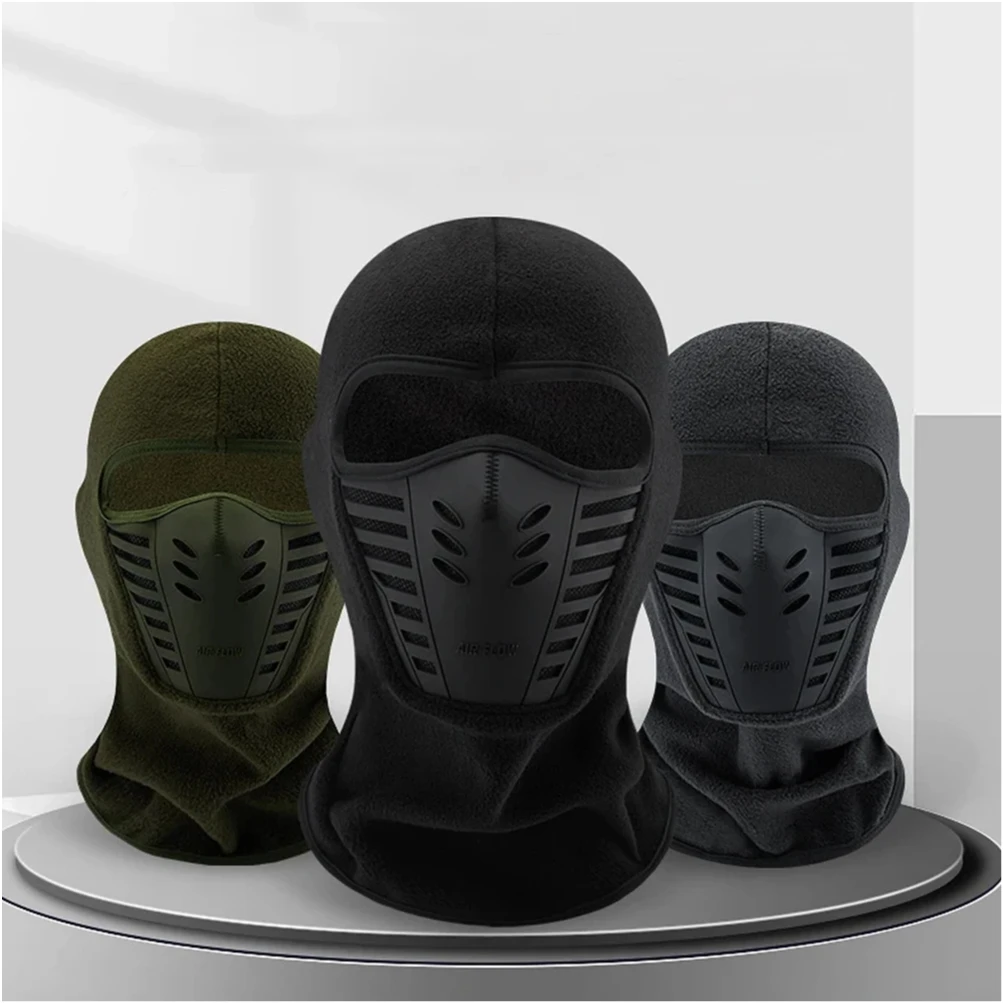 Motorcycle Bicycle Mask Fleece Thermal Face Mask Keep Warm Riding Balaclava Biker Winter Windproof Ski Mask Men Women