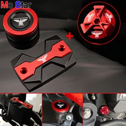 XCAPE650 Accessories Motorcycle Rear Front Brake Fluid Covers and Oil Filler Cap For Moto Morini XCape 650 X-CAPE 650 2022-2024