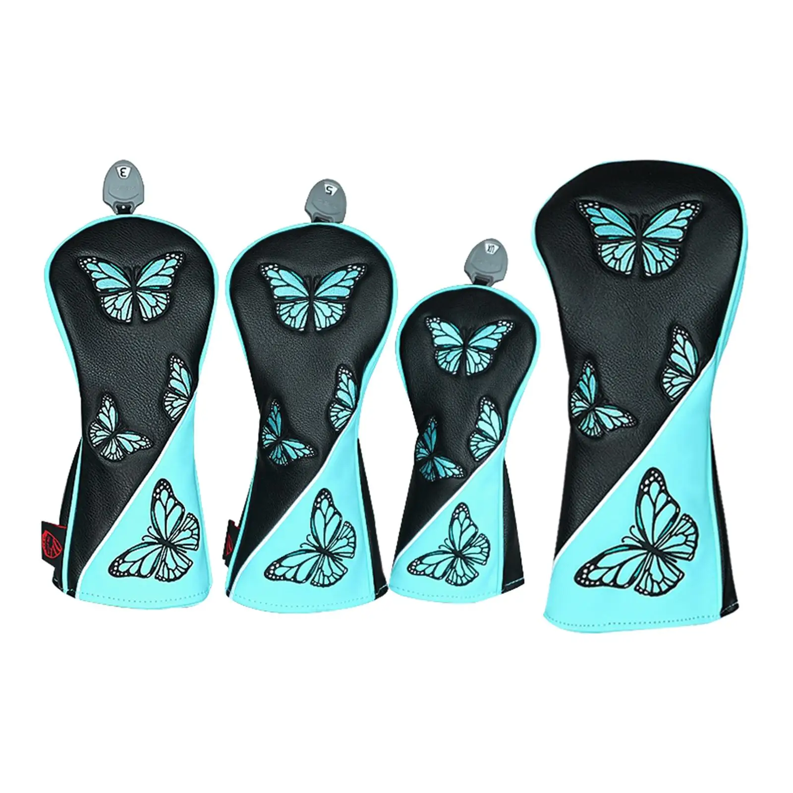 Golf Club Head Covers, manga protetora, proteção de transporte, Hybrid Head Covers para Hybrid Fairway Wood, Acessórios de golfe, 4 Pcs