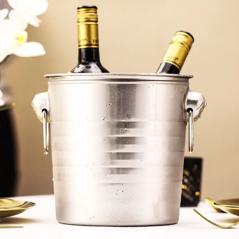 

Stainless Steel Ice Bucket Bar KTV Champagne Commercial Special Beer Red Wine Home Creative Brewery Equipment Cooler Wiskey