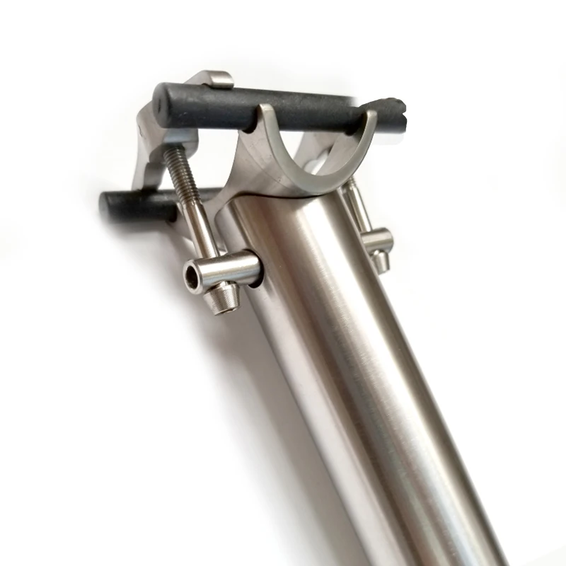 Titanlegierung 3AL2,5 V 31,8 mm CNC-Sattelstütze für Brompton-Faltrad 4 Größen 600/580/550/520 mm – Detail 4