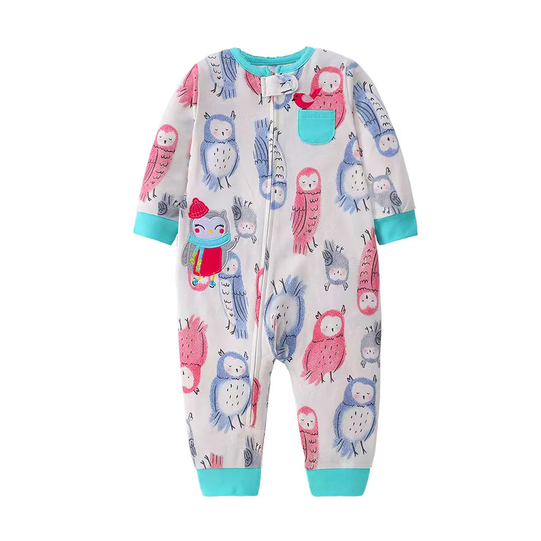 Neugeborenen-Strampler Herbst Neu Weiche Baumwolle Mädchen Junge 9-24M Niedliche Frühling Langarm-Overalls Säugling Cartoon Bebe Kleidung