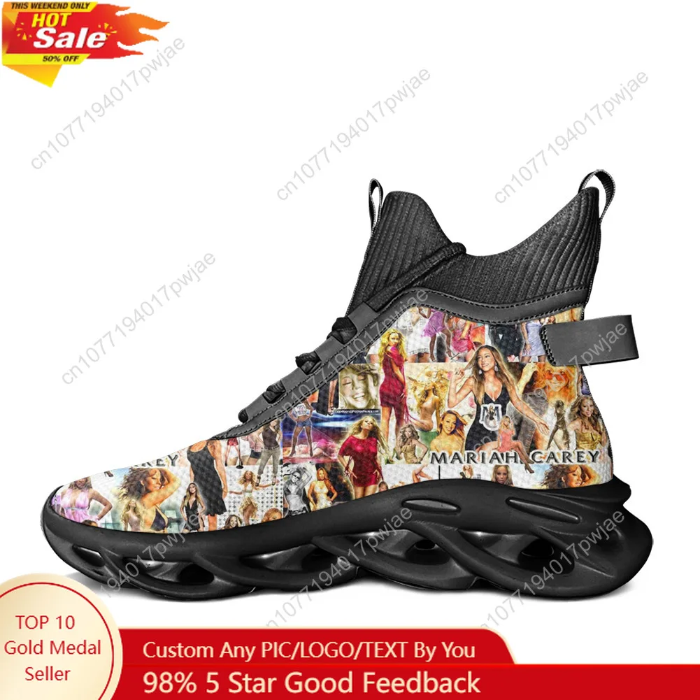 

Mariah Carey High Top Flats Sneakers Hip hop Singer Mens Womens Hiking Sneakers Travel Shoes Running Light Casual Custom shoes