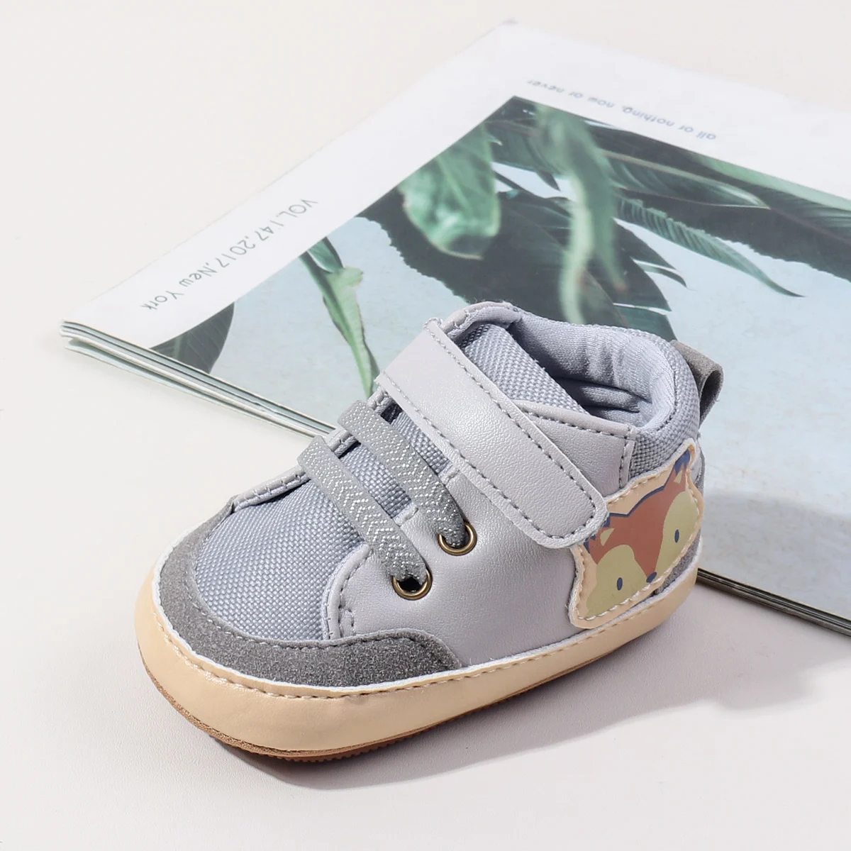 0-18M New Style Anti-Slip Fashionable And Versatile Boys-And-Girls Indoor-Outdoor Cartoon Animal High-Top Toddler Shoes