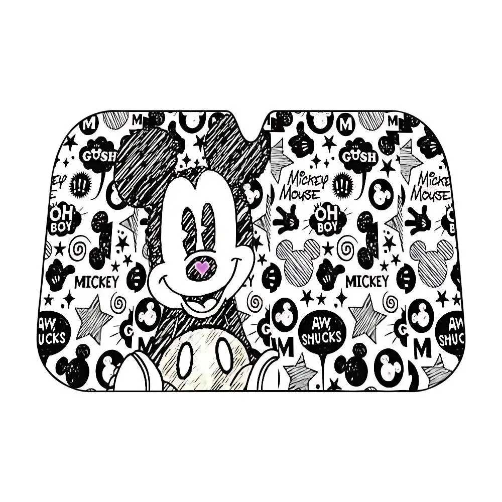 Pare-soleil de voiture dessin animé M-Mickey Mouse, couvre-pare-brise, pare-soleil de fenêtre de voiture, visière de voiture, accessoires de voiture
