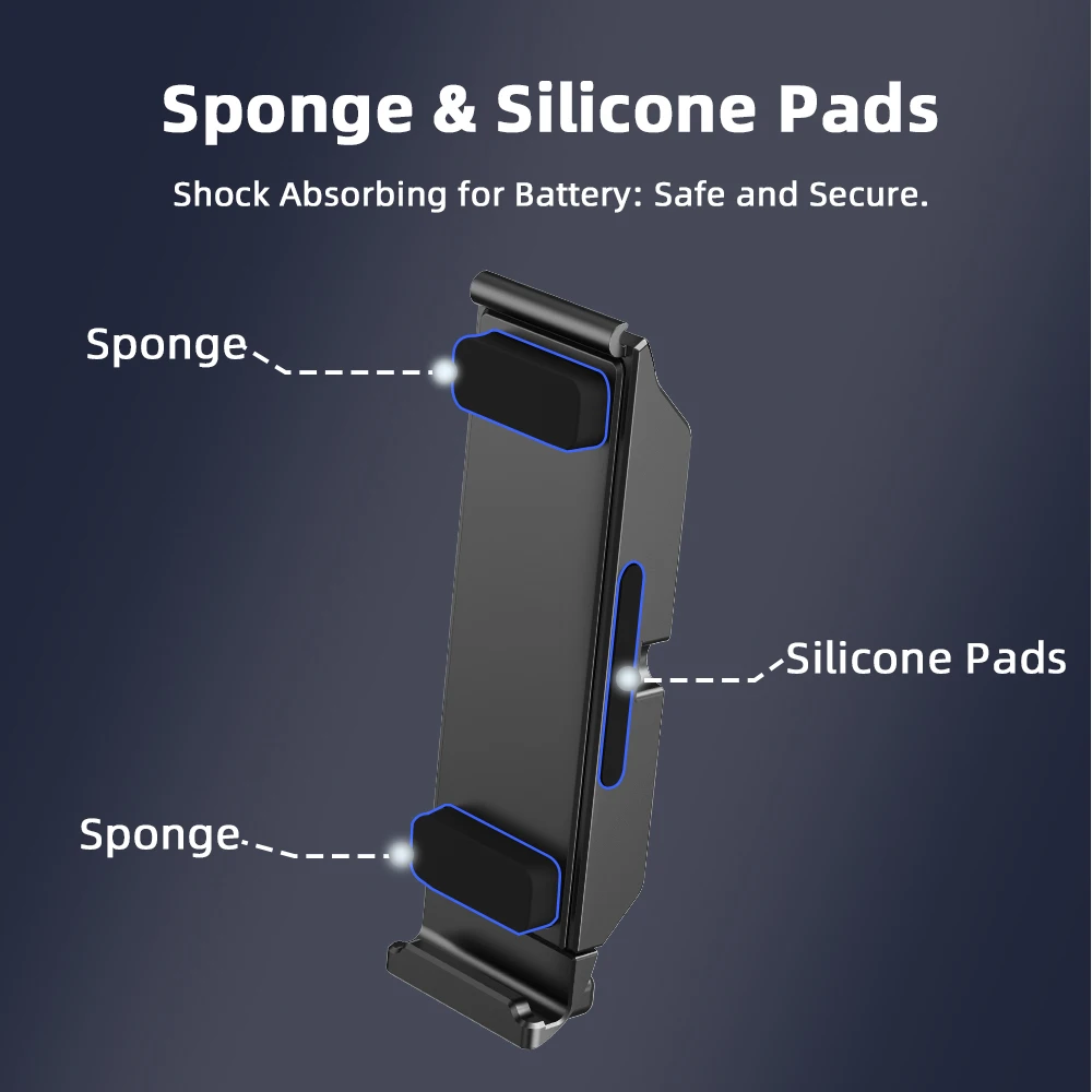 Flymile Aluminum Alloy Magnetic Battery Side Interface Cover for Insta360 Ace Pro 2 Camer 1/4