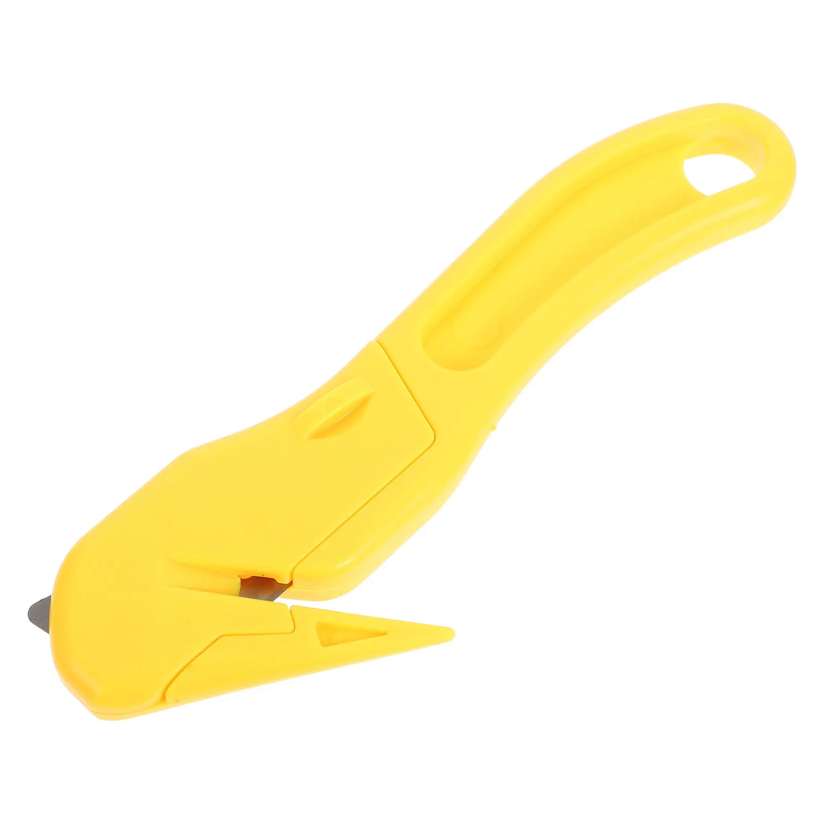 Safety Box Opener Pocket Size Bright Yellow Portable Plastic Cutter Efficient Rope Cutting Tool for Office School Home Packaging