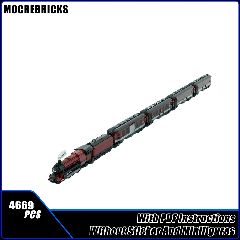 

MOC British Royal Railway 6201 Комбинированный пригородный автомобиль Поезд Строительные блоки Модель Кирпичи Игрушки для мальчиков Рождественский подарок