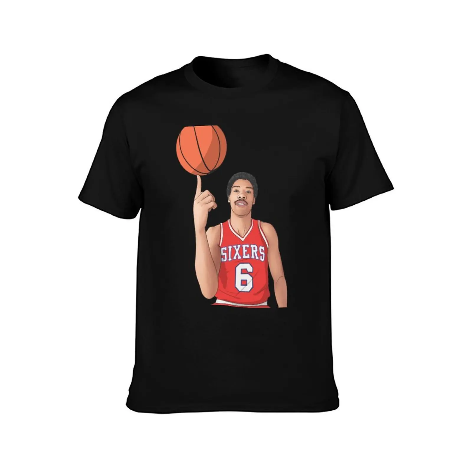 Julius Irving - Dr. J - SIXERS T-Shirt Soft Durable Cotton T-Shirt