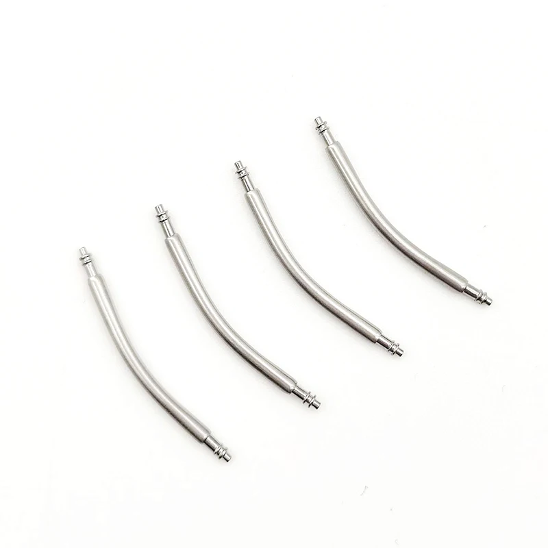 10PCS Curved Spring Bar Dia 1.5mm/1.8mm Watch Strap link Pins fits Width 16mm-24mm Watch Band Bracelet Stainless Steel Link Pins