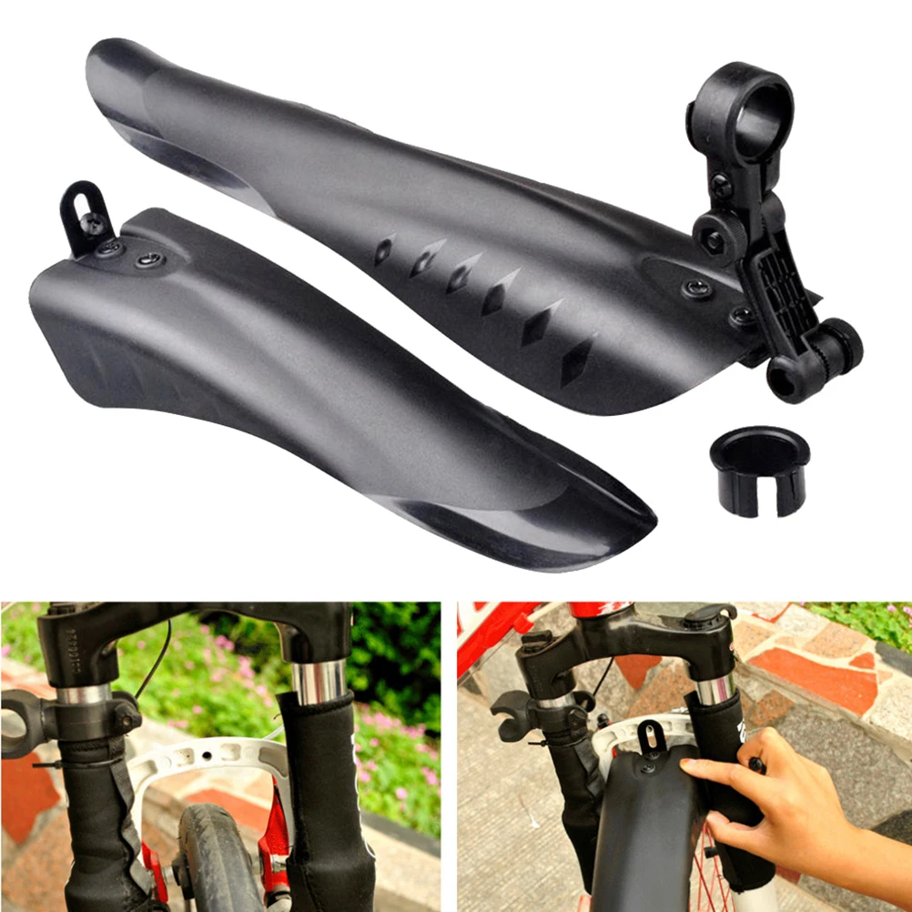 

2 Lightweight Mud Guard Durable Rear Splash Mudflap Black Easy Install Adjust Angle Suitable Roadbike Vehicles Tyre