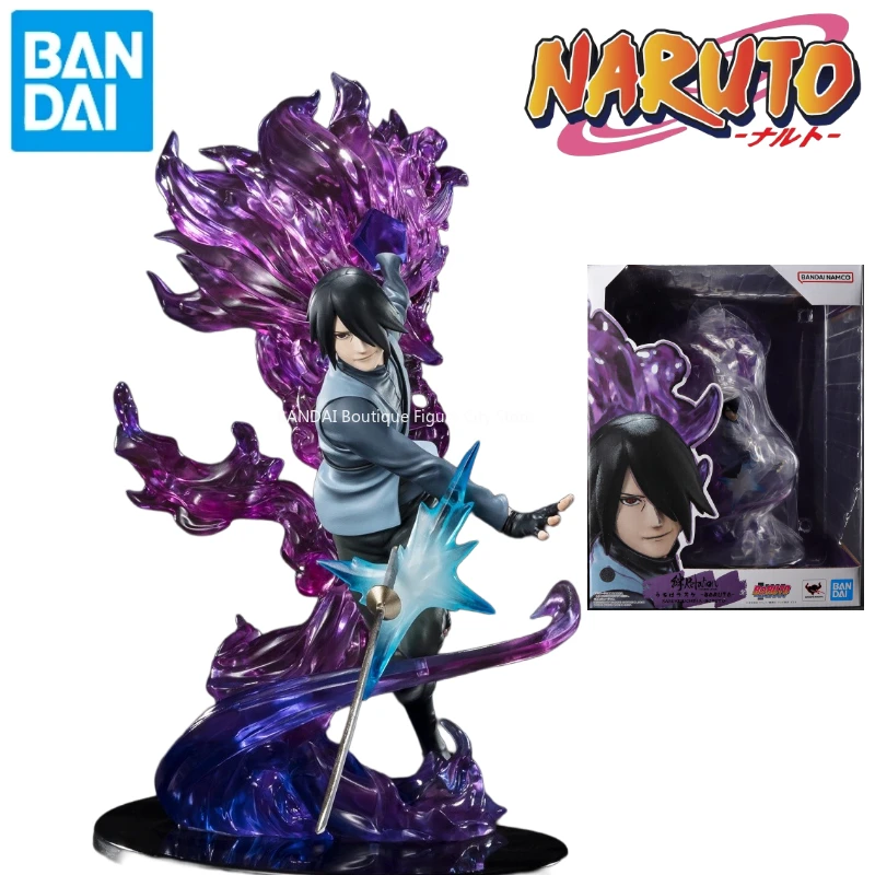 In Stock BANDAI Bandai Naruto Figuarts ZERO TripRelation Uchiha Sasuke Boruto Anime Action Figure Toys Collectible Original