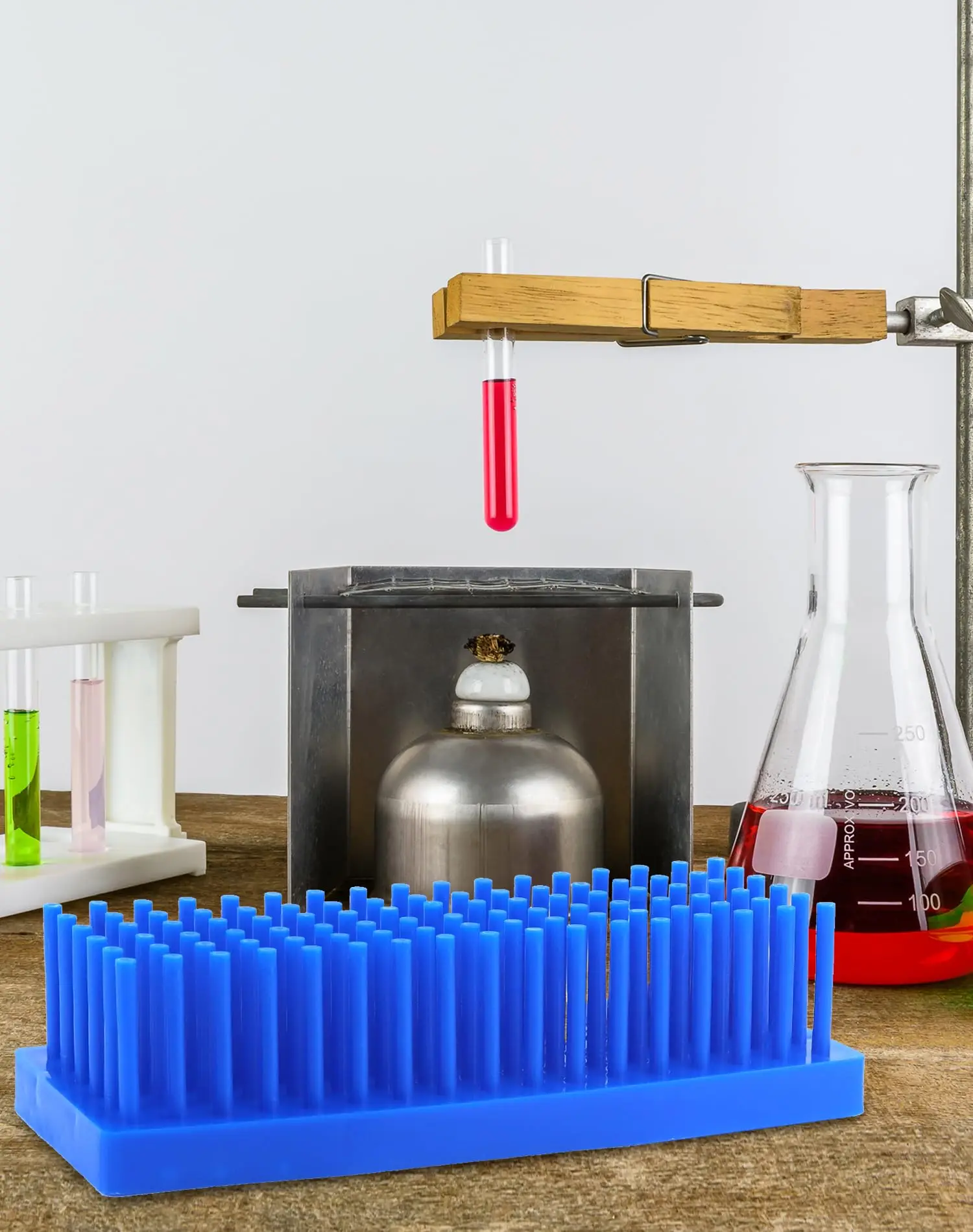 الزجاج الشريحة استنزاف الرف الكهربائي هلام الزجاج لوحة تجفيف حامل علم الأمراض البيولوجية المجهر الحيوي شريحة فتحة حامل #3