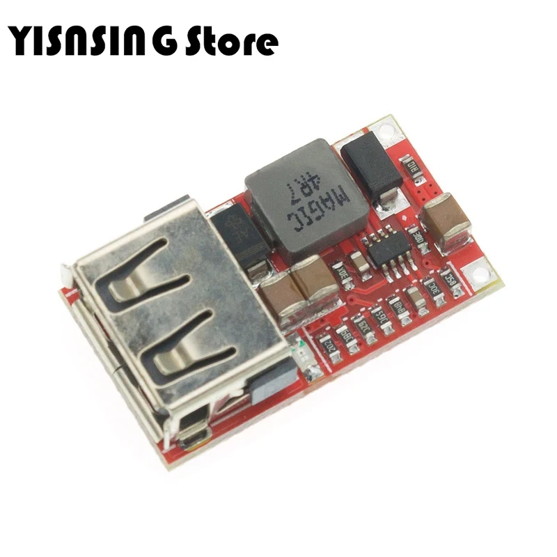 6-24v 24v 12V to 5V USB step down module buck converter phone charger car power supply module efficiency 97.5% Buck