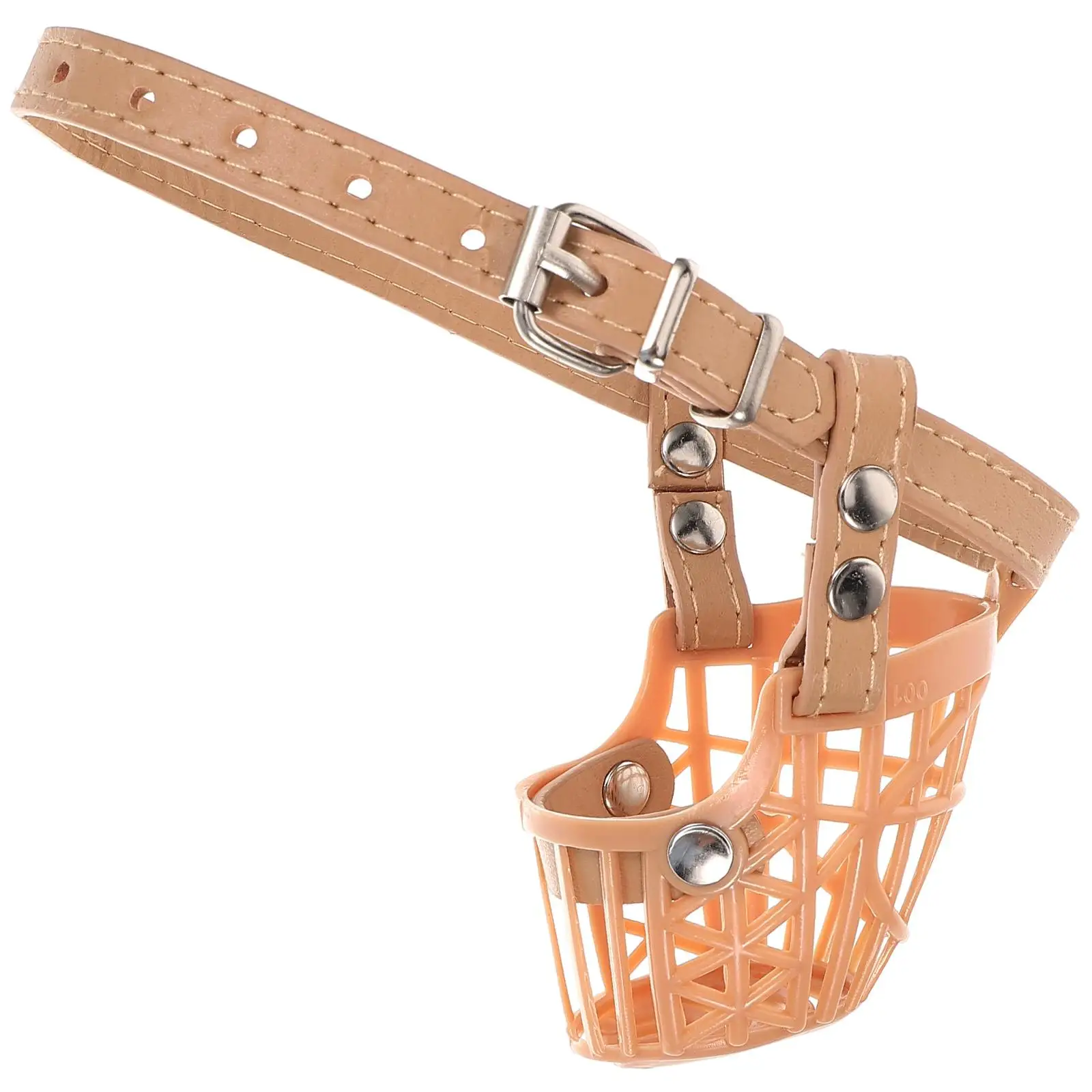 

Dog Muzzle Basket for Dogs Prevent Licking Adjustable Snout Cover Anti-Biting Dog Muzzle Premium Plastic Pet Supplies