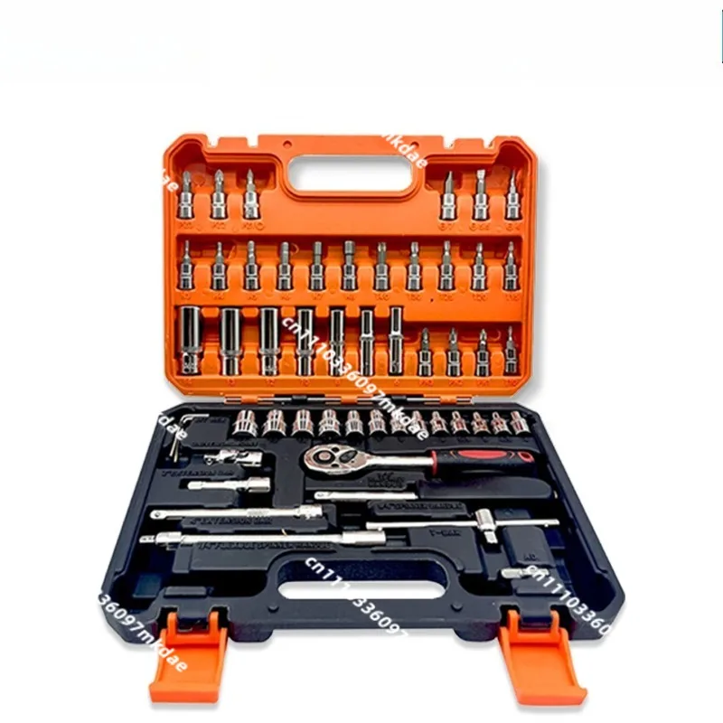 Various auto repairs 46 pieces, 53 pieces, 151 pieces, 216 pieces tool set, ratchet wrench sleeve manual hardware batch