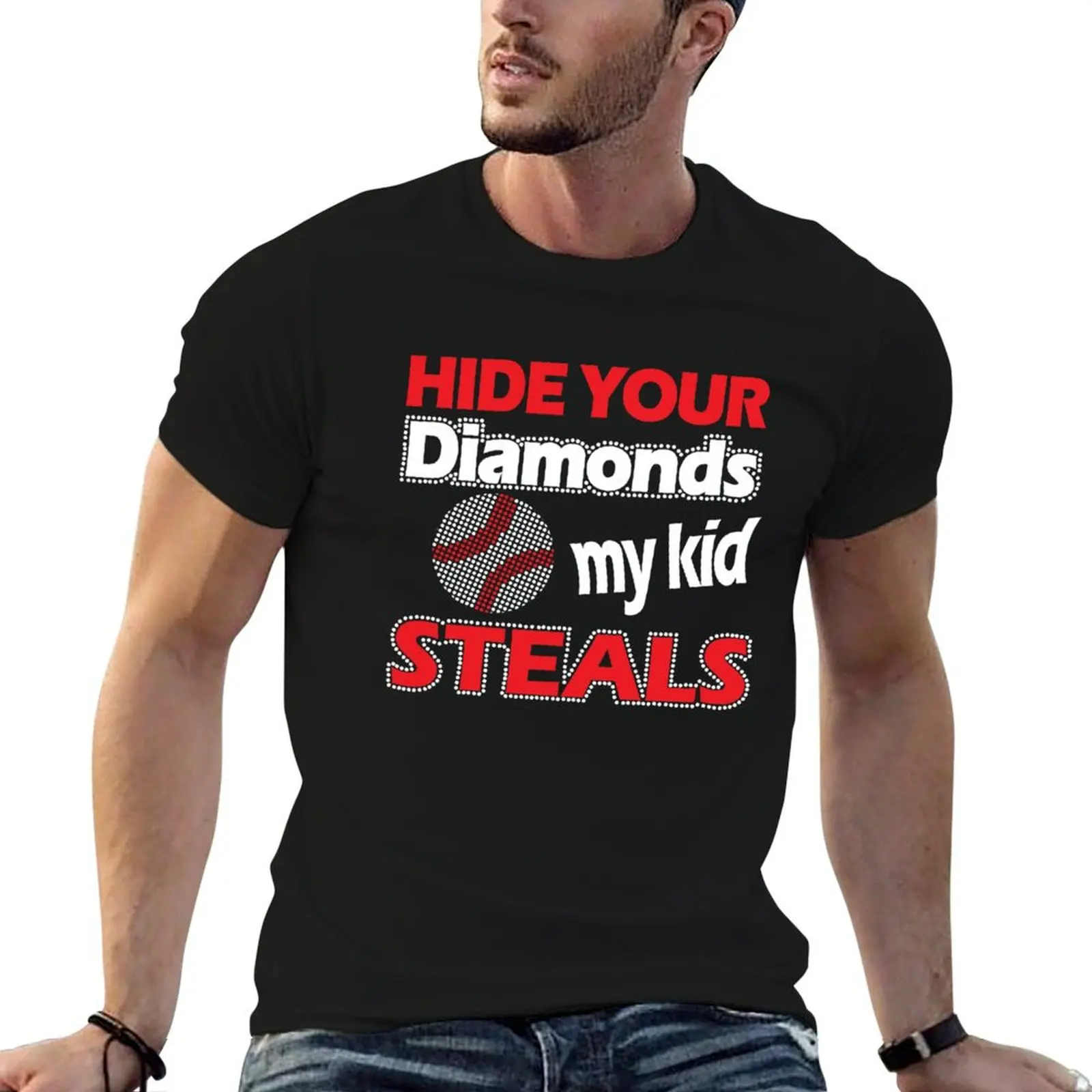 Hide Your Diamonds My Kid Steals T-Shirt Comfortable Daily Wear Tee