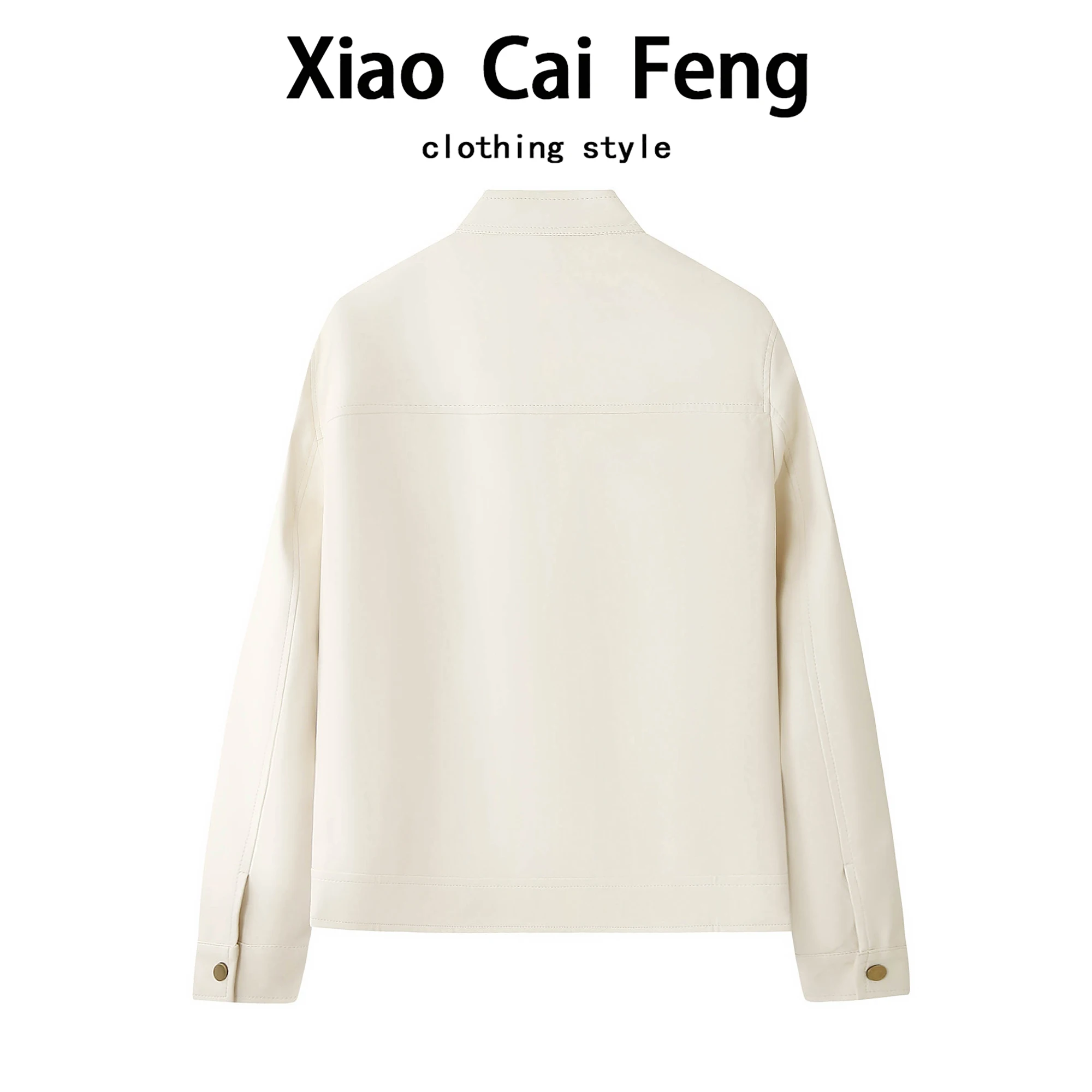   Sle PU-Leder Jaet Damen Casual Biker Mantel Stehkragen Lang Sve Thiened Autumn Faion Top Dr Qing...