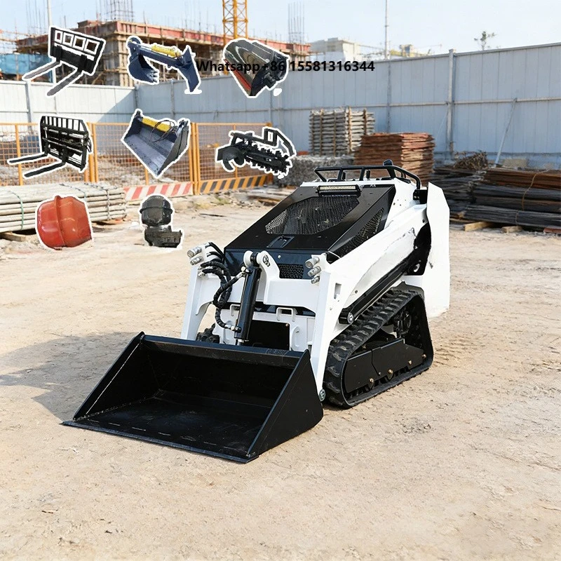 CE EPA Home Garden Mini Skid Steer with Wheels Track for SALE Mini Skid Steer Loader