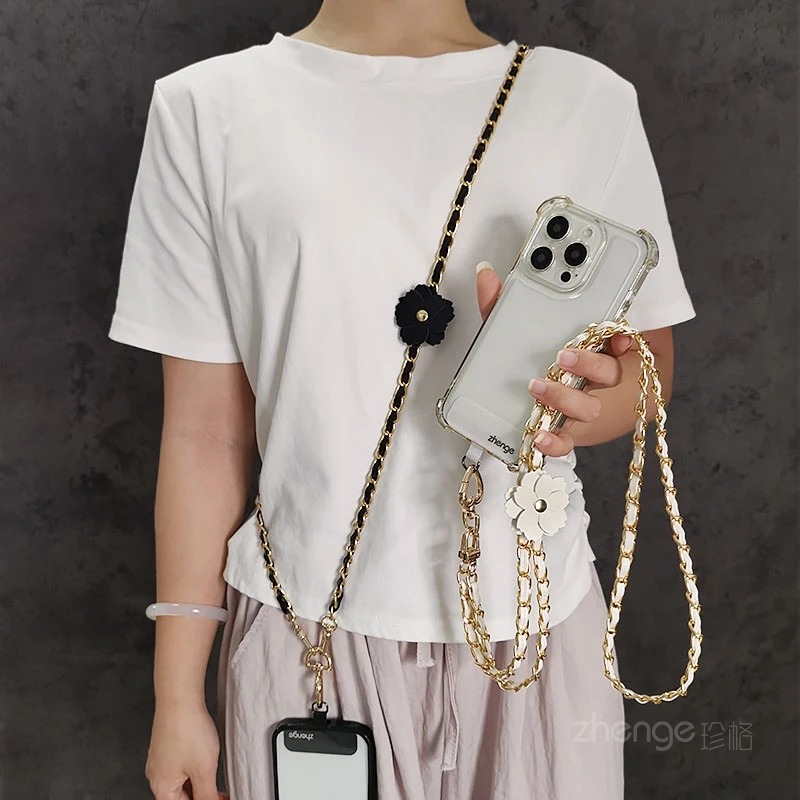 

Чехол для мобильного телефона через плечо, подвесная веревка, пикап-цепочка, чехол для телефона, универсальная задняя цепочка, длинная уличная дорожная защита от потери и падения