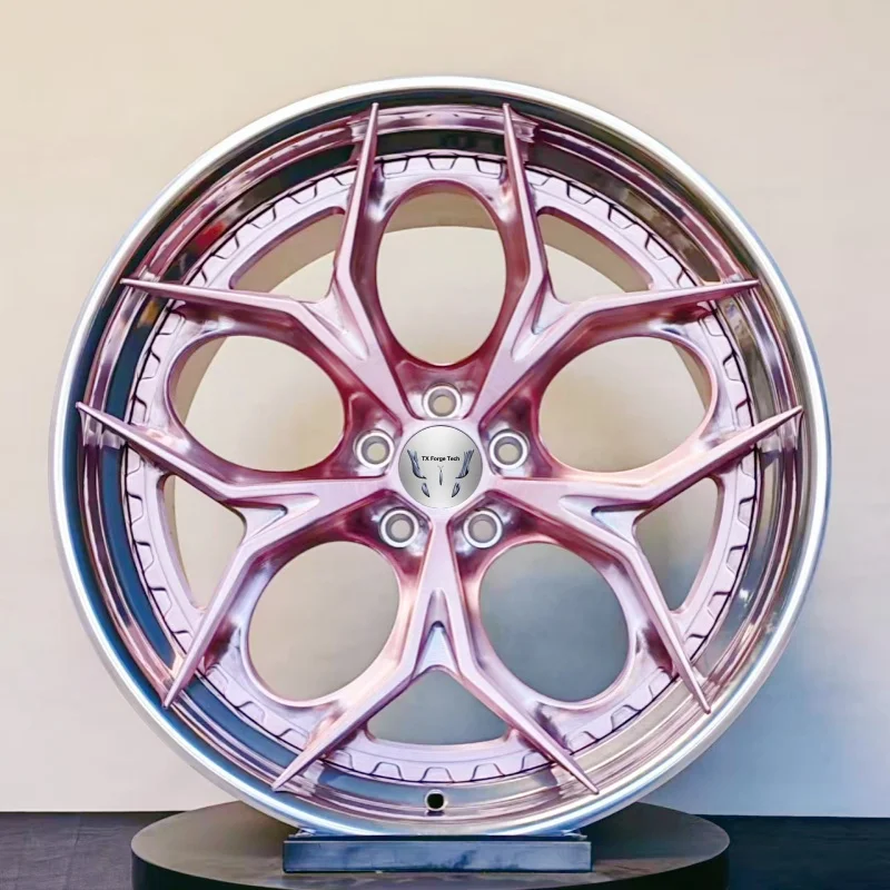 Customized Lightweight  High Quality Forged Rim 17 18 19 20 Inch Alloy Wheels 2 Piece 5x112 5x114 3 5x120 Passenger Car Wheels