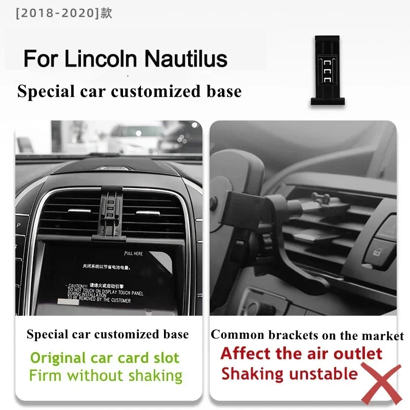 

2018-2021 для Lincoln Nautilus, держатель для мобильного телефона, беспроводное зарядное устройство, автомобильное крепление, навигационный кронштейн, поддержка GPS, вращение на 360°