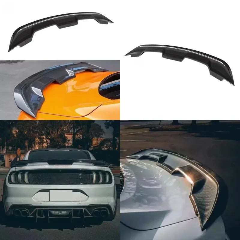 New Carbon Fiber Car Spoiler for Ford Mustang S550 2018-2023 Upgraded to GT500 Design Sports Spoiler Body Kit Modification