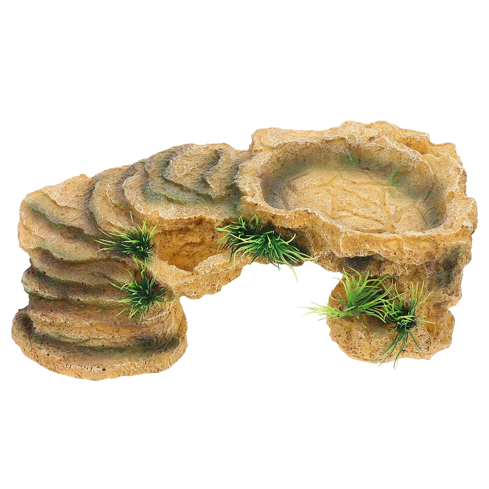 

Tortoise Hideout Turtle Terrace Resin Habitat Platform Basking Accessories nament Terrarium Cave Pet Supplies Premium Safe