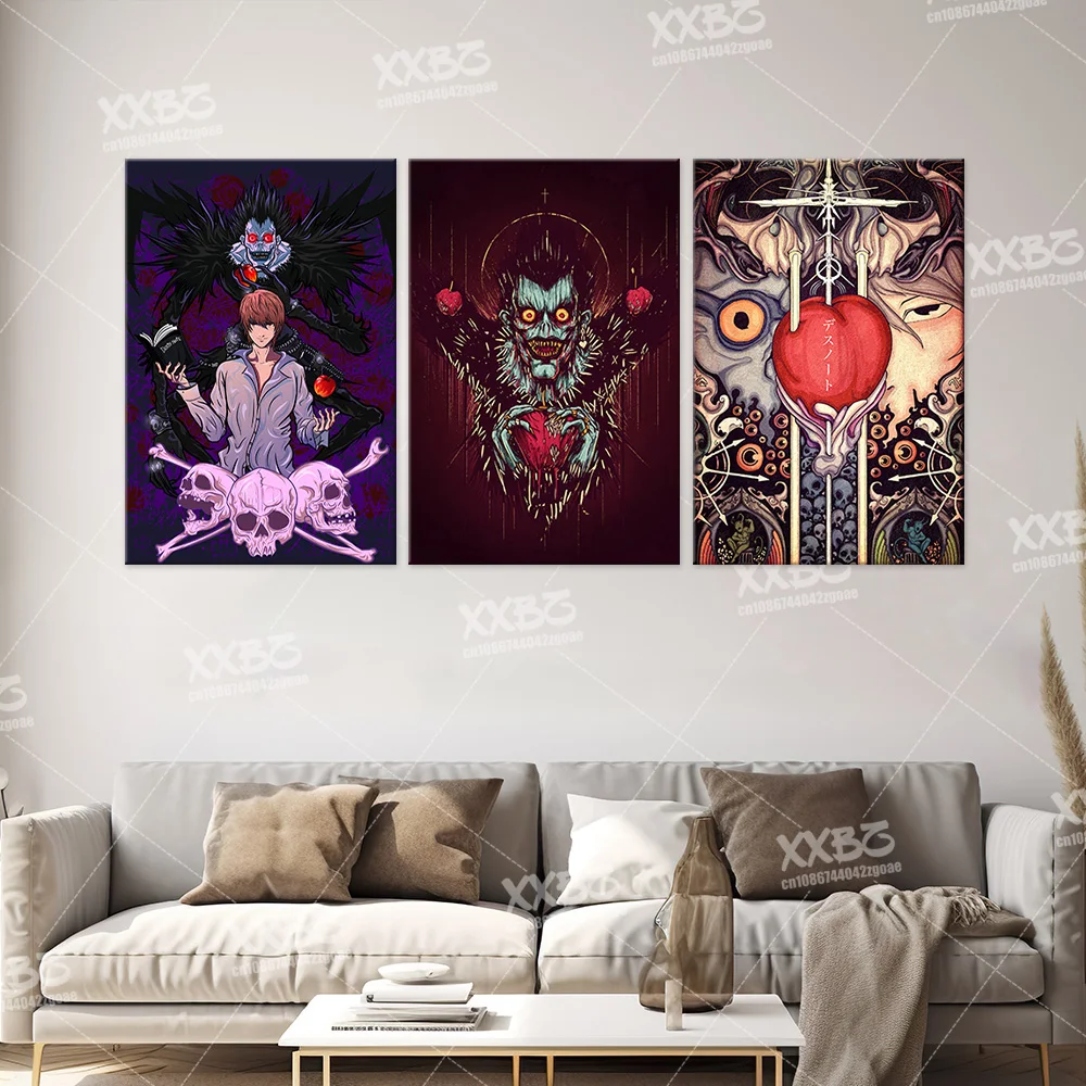 DEATH NOTE Canvas Prints Poster Anime Home Decoration Painting Yagami Light Wall Art Picture Ryuk Mural For Living Room No Frame