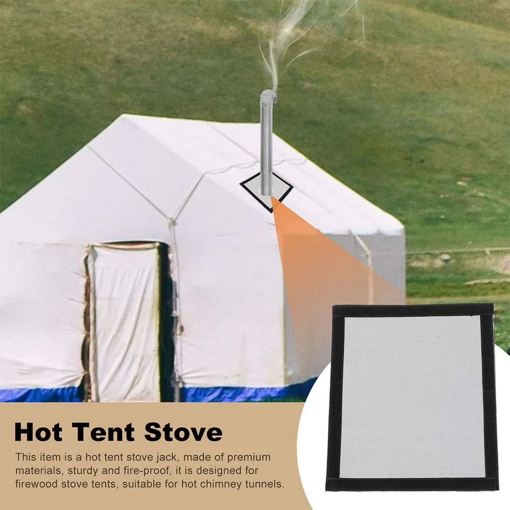 

2 Pcs Fire Piping Protective Sleeve Firewood Stove Chimney Protection Ring Camping Accessories